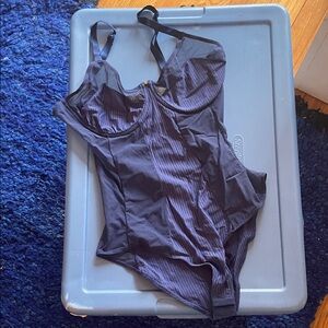 INTIMO Navy Blue Bodysuit